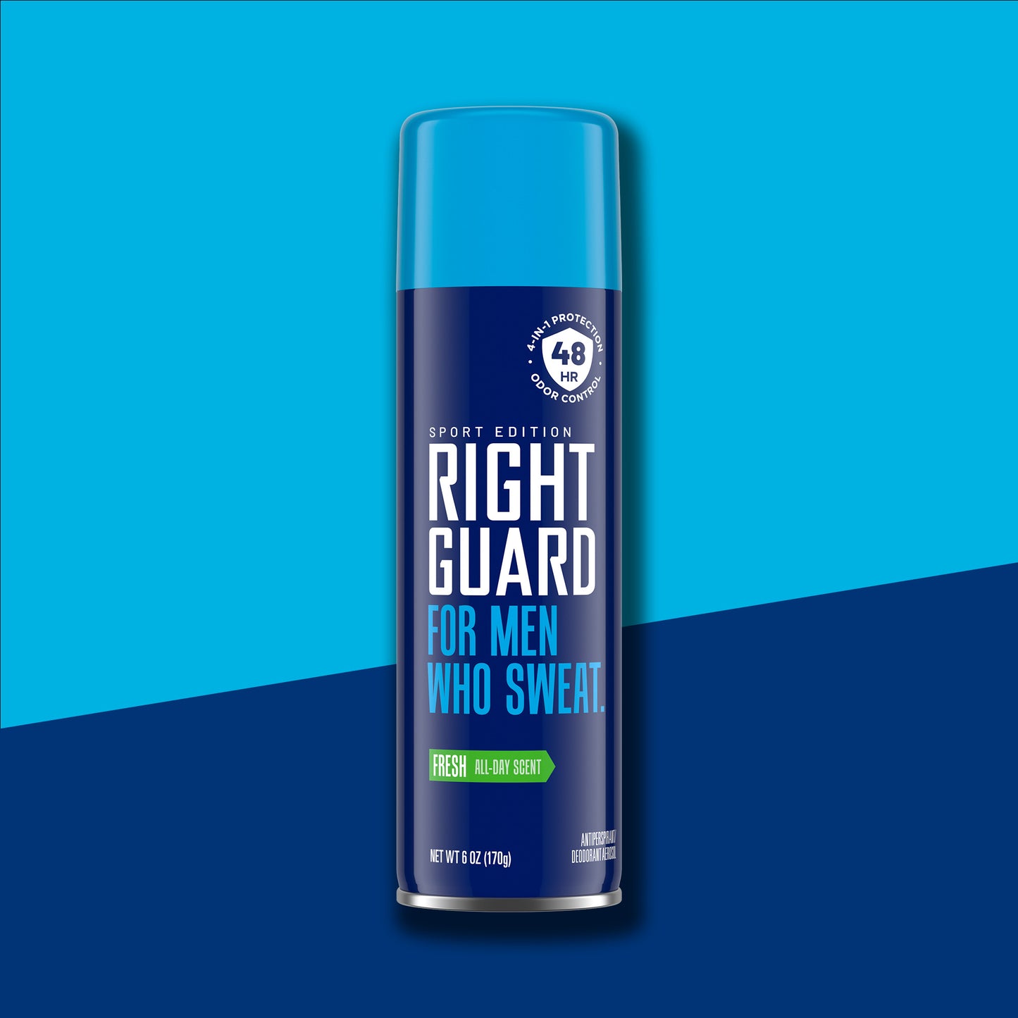 Right Guard sport aerosol antiperspirant and deodorant