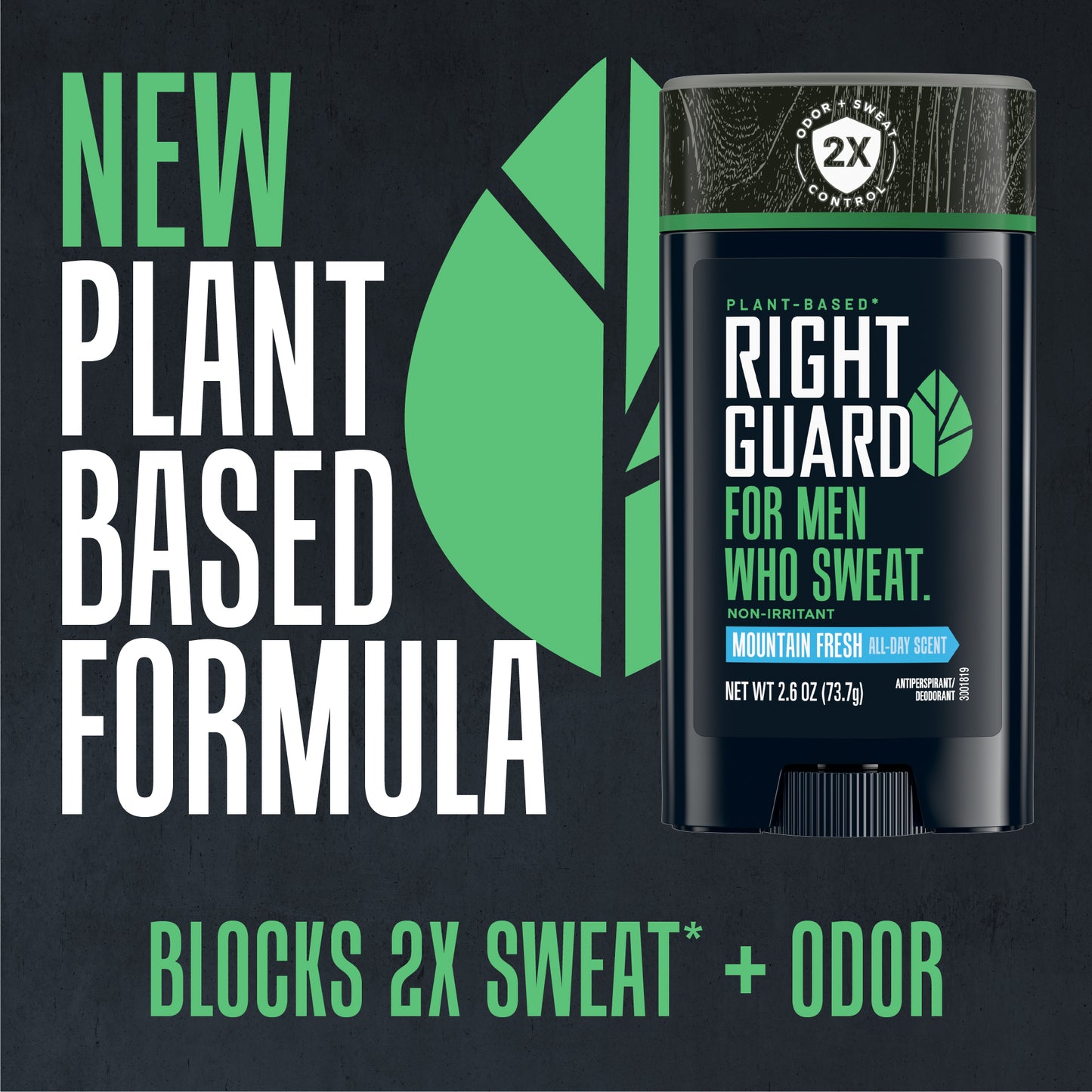 New Plant Based Formula Blocks 2X Sweat and Odor