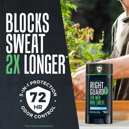 Blocks sweat 2X longer than ordinary antiperspirants