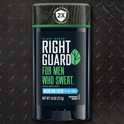 Right Guard For Men Who Sweat Plant Based Antiperspirant and Deodorant