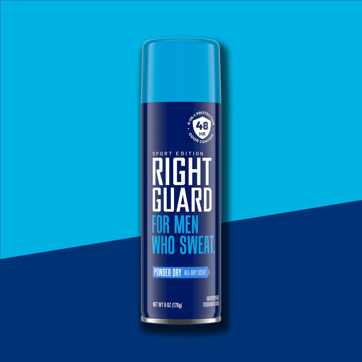 Right Guard sport aerosol antiperspirant and deodorant
